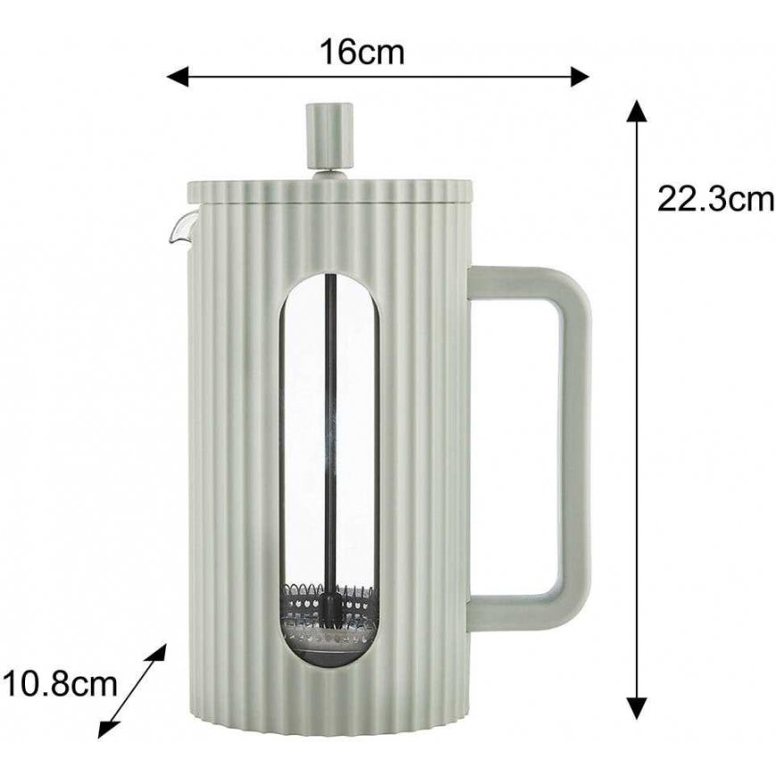 ZAPARZACZ DO HERBATY KAWY SZKLANY FRENCH PRESS 1000 ML Green KLAUSBERG KB-7755 – 3