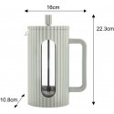 ZAPARZACZ DO HERBATY KAWY SZKLANY FRENCH PRESS 1000 ML Green KLAUSBERG KB-7755 ZAPARZACZ DO HERBATY KAWY SZKLANY FRENCH PRESS 1000 ML Green KLAUSBERG KB-7755