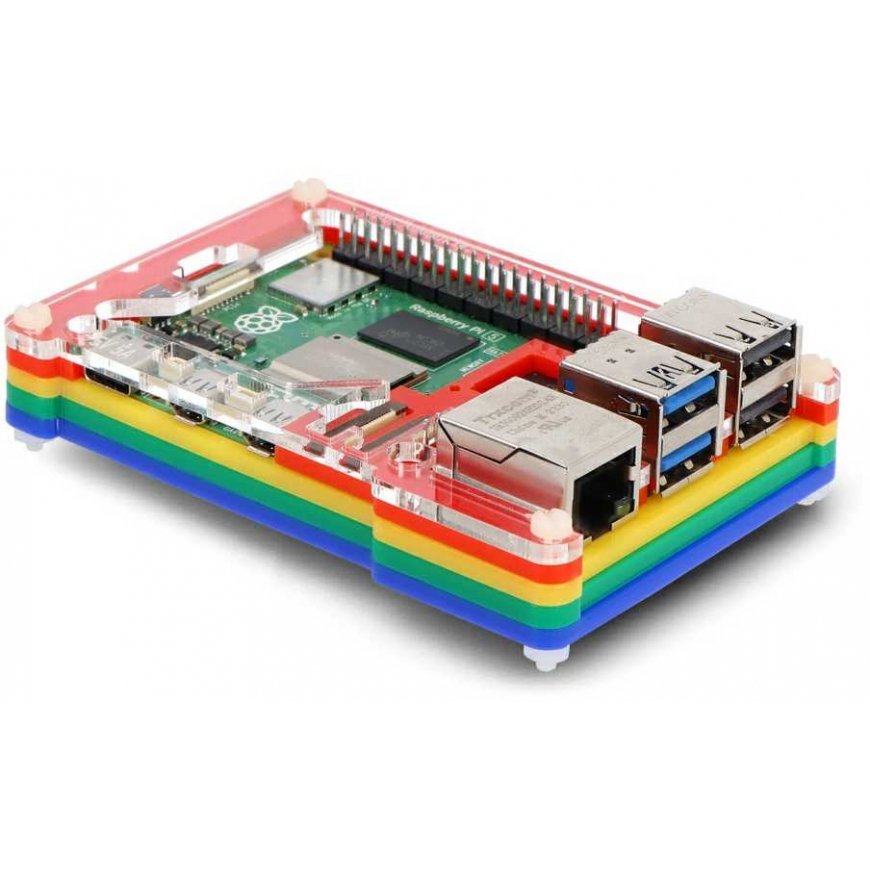Pibow Coupe 5 – Raspberry Pi 5 Degree – Rainbow – PiMoroni PIM678 – 2