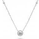 Brilio Silver Shiny silver necklace with zircons NCL87W Brilio Silver Shiny silver necklace with zircons NCL87W
