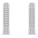 Brilio Silver Oval silver earrings with zircons EA1139W Brilio Silver Oval silver earrings with zircons EA1139W