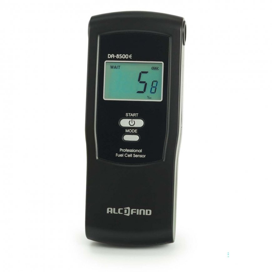 Alcofind DA 8500E electrochemical breathalyzer + mouthpieces – 5