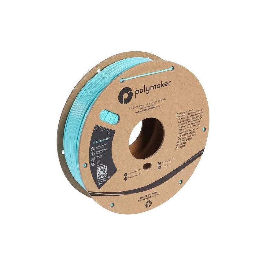 Plastikas Polymaker PolySmooth PVB - 1.75mm - 0.75kg - Teal