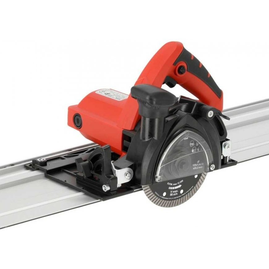 Yato Stone/concrete groove cutting tool | with guide and extraction 125 mm | 1400W (YT-821591) – 5