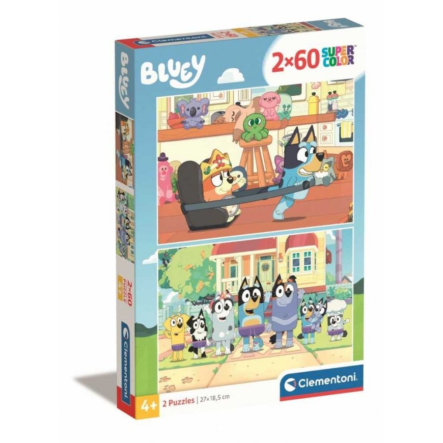Clementoni Puzzle 2x60 pcs. - Bluey