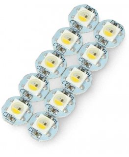 NeoPixel RGBW Mini Button PCB SK6812 LEDs 10 pcs, - Adafruit 4776