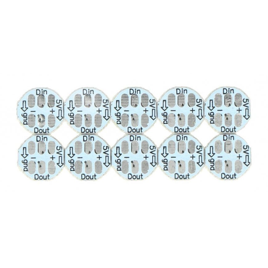 NeoPixel RGBW Mini Button PCB SK6812 LEDit 10 kpl, - Adafruit 4776 – 3