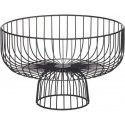 Secret De Gourmet Fruit basket with base, metal, 28 cm, black Secret De Gourmet Fruit basket with base, metal, 28 cm, black