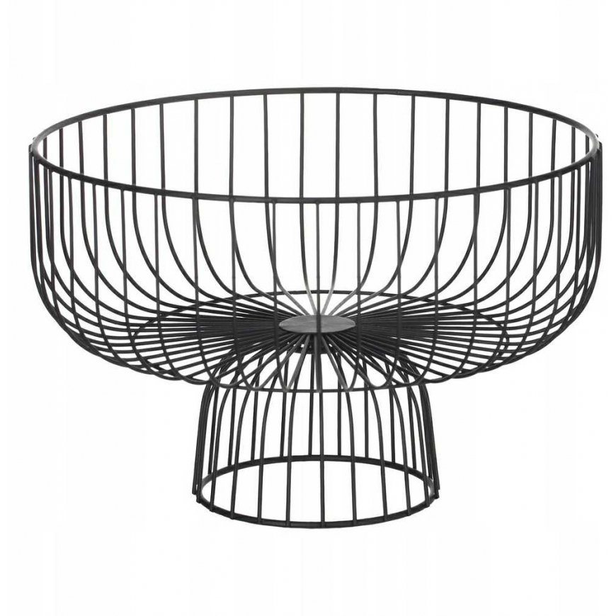 Secret De Gourmet Fruit basket with base, metal, 28 cm, black – 2