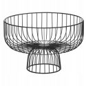 Secret De Gourmet Vaisių krepšelis su pagrindu, metalinis, 28 cm, juodas Secret De Gourmet Vaisių krepšelis su pagrindu, metalinis, 28 cm, juodas