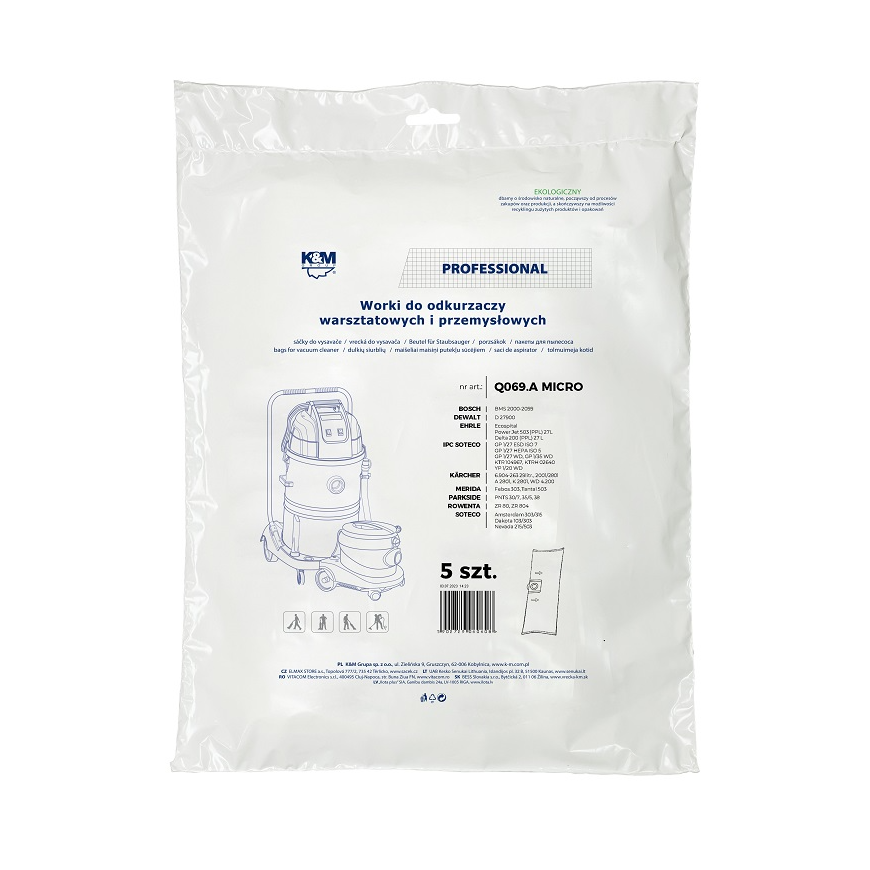K&M pölynimuripussit KARCHERille (5kpl) – 2