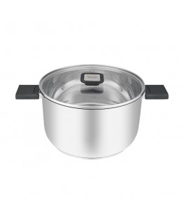 Resto Kitchenware Anser 5,8 L Pyöreä musta, Ruostumaton teräs