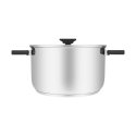 Resto Kitchenware Anser 5,8 L Pyöreä musta, Ruostumaton teräs