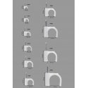 Goobay Cable Clip 4 mm, white Goobay Cable Clip 4 mm, white