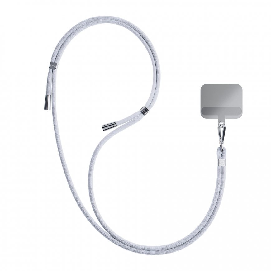 3MK EasyClip rihm Mobiiltelefon Nailon, Tsink Hall, Hõbe – 3