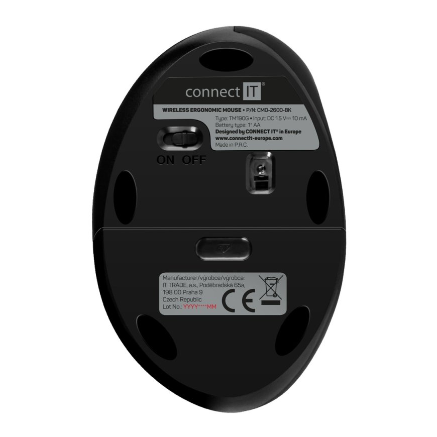 Connect IT CMO-2600-BK mouse Medical Right-hand Bluetooth Optical 1600 DPI – 5