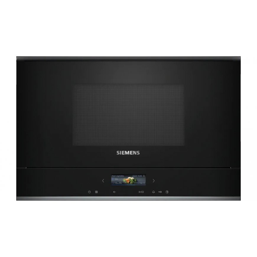 Siemens iQ700 BF722L1B1 mikroviļņu krāsns Melns