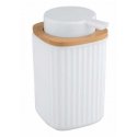 WENKO Rotello ziepju dozators 0,25 L Balts, Koks WENKO Rotello ziepju dozators 0,25 L Balts, Koks