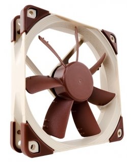 Noctua NF-S12A PWM система охлаждения компьютера Корпус компьютера Вентилятор 12 cm Бежевый, Коричне