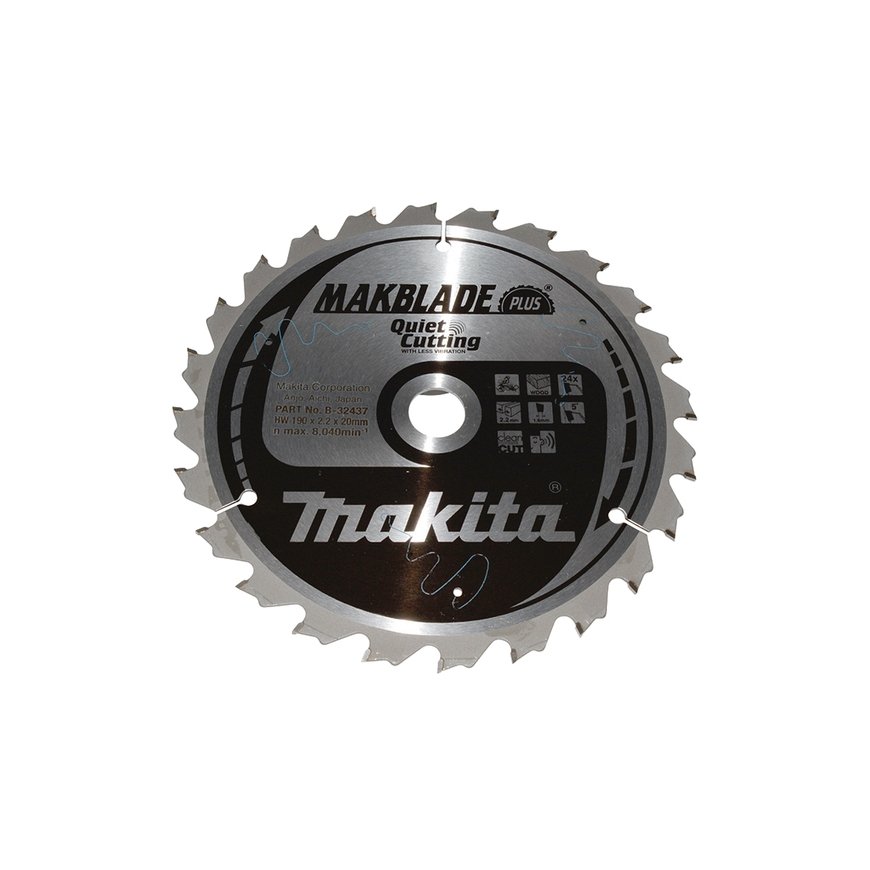 Makita MakBlade Plus diskinio pjūklo ašmenys 19 cm 1 vnt