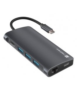 NATEC NMP-2162 док-станция для ноутбука Проводная USB 3.2 Gen 1 (3.1 Gen 1) Type-C Серый