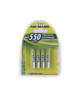 Ansmann Blister 4 X Accu, AAA, 550 mAh AAA / HR03 Nikkelimetallihybridi (NiMH)