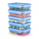 Tefal MasterSeal N10307 Suorakulmainen Laatikko 0,8 L Sininen, Läpinäkyvä 5 kpl Tefal MasterSeal N10307 Suorakulmainen Laatikko 0,8 L Sininen, Läpinäkyvä 5 kpl