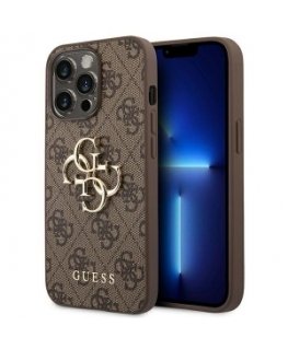 Guess IML 4G Glitter and Triangle Logo MagSafe Protective cover for Apple iPhone 16 Pro Max