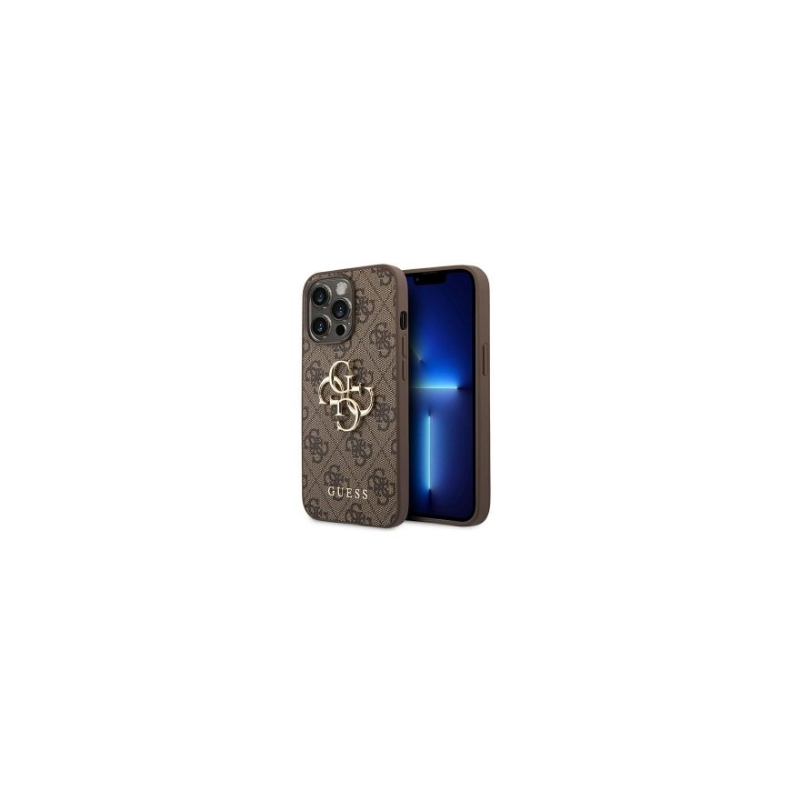 Guess IML 4G Glitter and Triangle Logo MagSafe Protective cover for Apple iPhone 16 Pro Max