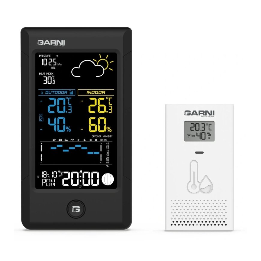 GARNI 615B Precise Juoda, Balta LCD DC / akumuliatorius
