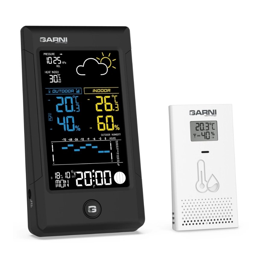 GARNI 615B Precise musta, Valkoinen LCD DC/akku – 2