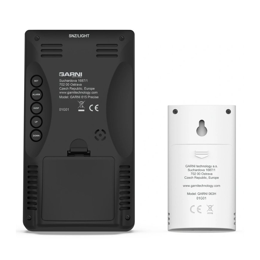 GARNI 615B Precise musta, Valkoinen LCD DC/akku – 4