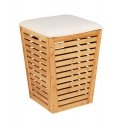 WENKO Bambusa laundry basket 55 L Bamboo