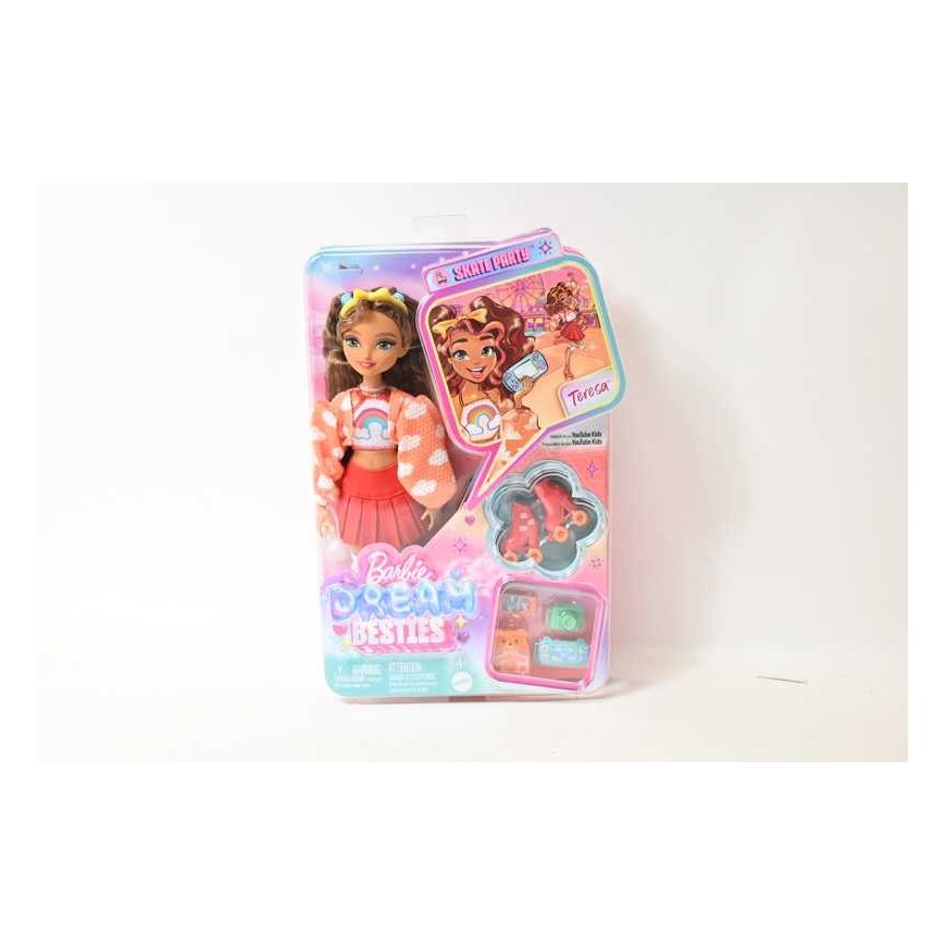 Mattel Barbie Besties -muotinukke pyörillä JFX98