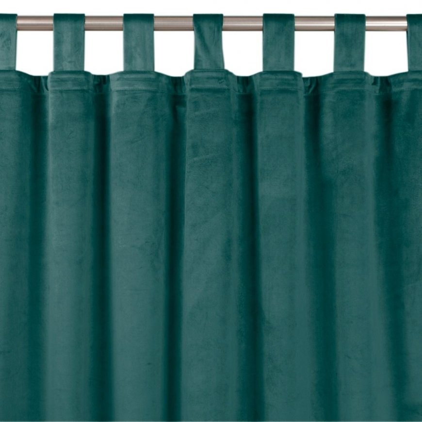 Homede Curtains VELVET TAB marine 400x225