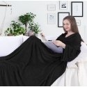 Plaid DecoKing Lazy, black, 150 cm x 180 cm