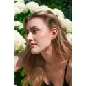 Agate Fashionable silver earrings with zircons AGUC3378 Agate Fashionable silver earrings with zircons AGUC3378