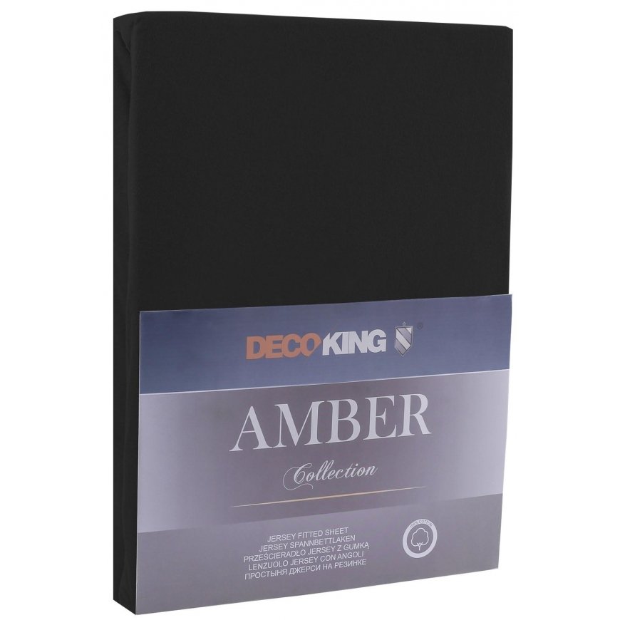 Arkki DecoKing Amber 180-200x200+30 cm, väri: musta