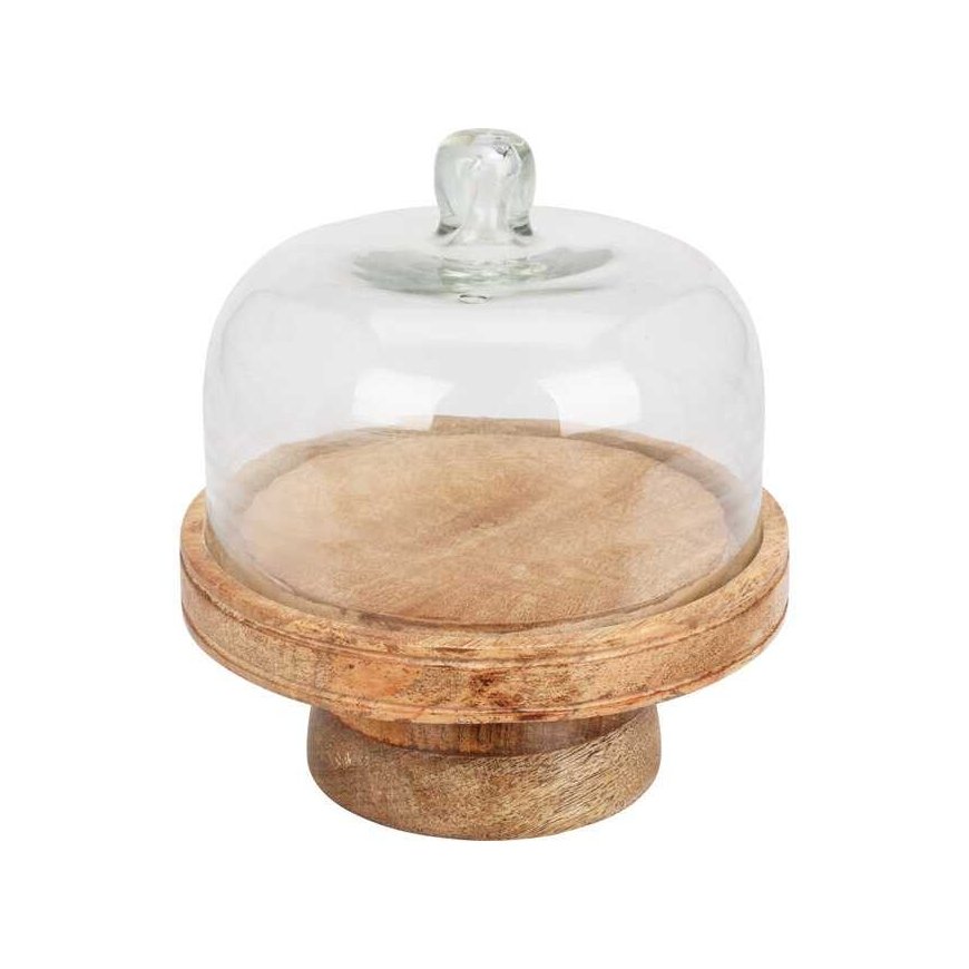 Home Styling Collection Mango wood cake plate, Ø 19 cm