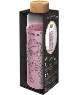 Juomapullo STOR Santoro pullo kierrekorkilla, vaaleanpunainen 585 ml