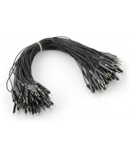 Oem Connecting wires pin-pin 20cm black - 100 pcs
