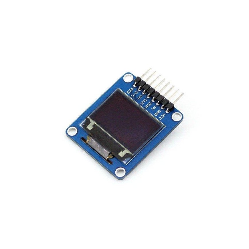 Grafinis OLED spalvotas ekranas 0.95" (A) 96x64px SPI, kampinės jungtys, Waveshare 10507 – 2
