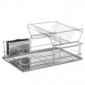 5five Simply Smart Steel kaksikerroksinen astiankuivausrumpu, tippamaton - ruostumaton teräs 5five Simply Smart Steel kaksikerroksinen astiankuivausrumpu, tippamaton - ruostumaton teräs