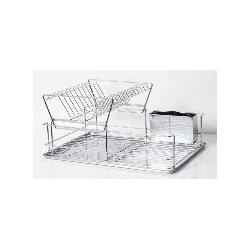 5five Simply Smart Steel Dviejų lygių indų džiovintuvas, lašinamas – nerūdijančio plieno – 2