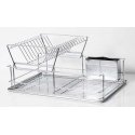 5five Simply Smart Steel kaksikerroksinen astiankuivausrumpu, tippamaton - ruostumaton teräs 5five Simply Smart Steel kaksikerroksinen astiankuivausrumpu, tippamaton - ruostumaton teräs