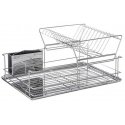 5five Simply Smart Steel kaksikerroksinen astiankuivausrumpu, tippamaton - ruostumaton teräs 5five Simply Smart Steel kaksikerroksinen astiankuivausrumpu, tippamaton - ruostumaton teräs