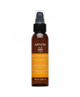 Apivita NOURISHING AND REPAIRING KERATIN REPAIR HAIR OIL for dry and damaged hair 100 ml