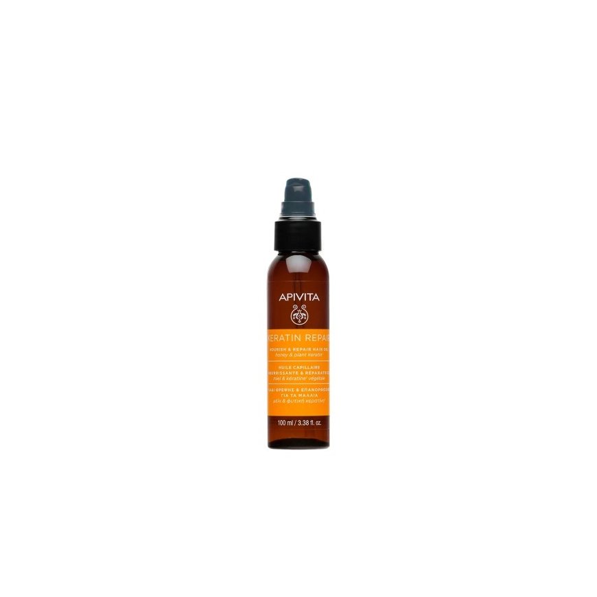 Apivita NOURISHING AND REPAIRING KERATIN REPAIR HAIR OIL for dry and damaged hair 100 ml – 2