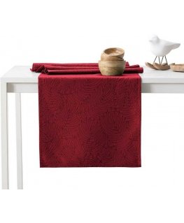 AmeliaHome Tablecloth AH GAIA MARKET HMD CLARET 30x140