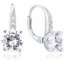 Beneto Silver earrings with zircons AGUC1959 Beneto Silver earrings with zircons AGUC1959